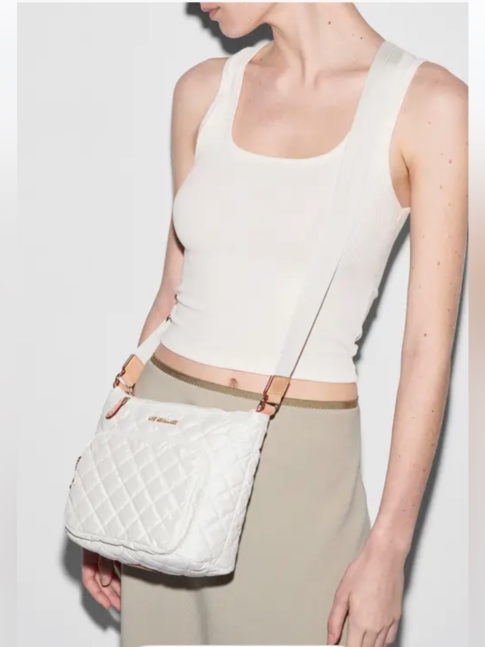 MZ Wallace Metro Scout Deluxe Quilted Nylon Crossbody Bag - Picture 2 of 14